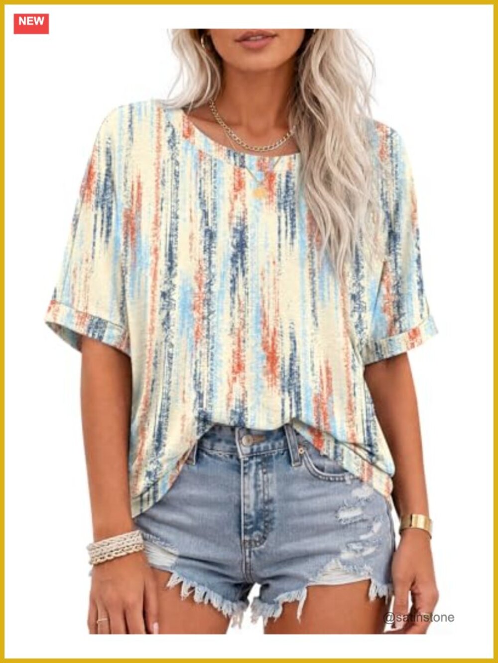 Oversized Short Sleeve T-Shirt Casual Loose Fit